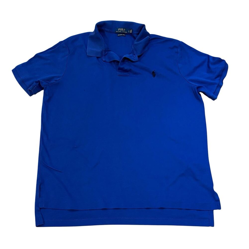 Polo Ralph Lauren Cobalt Blue Pima Soft Touch Cotton Short Sleeve Men's Large*